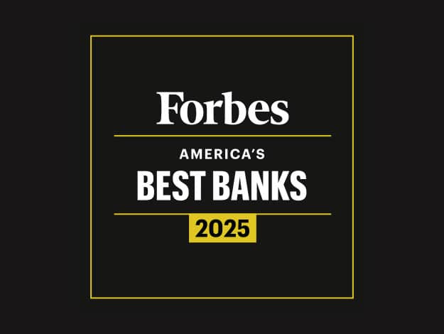 Forbes America's Best Banks 2025 logo